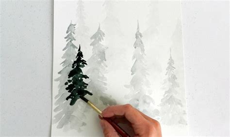 Paint A Fast And Fabulous Watercolor Pine Forest Craftsy