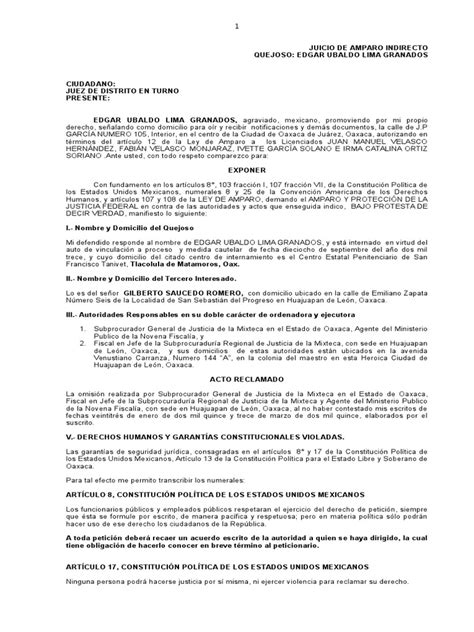 Pdf Juicio De Amparo Indirecto Bueno Dokumen Tips