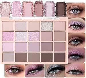 CAKAILA 20Colors Nude Light Pink Purple Basics Matte Eyeshadow Palette