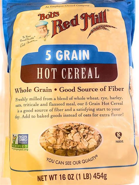 Amazon Bob S Red Mill 5 Grain Rolled Hot Cereal 16 Ounce Grocery Gourmet Food