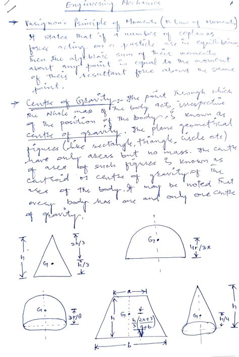 SOLUTION: Engineering mechanics short notes - Studypool