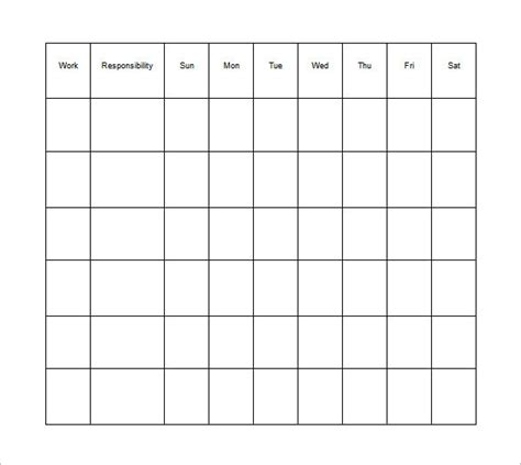 16 Free Responsibility Chart Template In Excel Word Apple Numbers