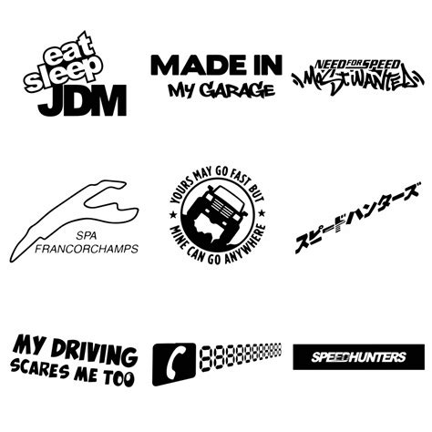 Free Shipping Jdm Pattern Car Sticker Auto Japanese For Truck Body Side