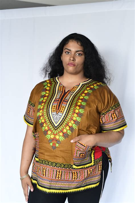 Authentic African Dashiki Unisex In Varied Colors Sante Wear Inc