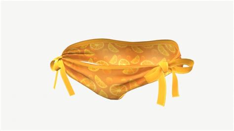 D Orange Bikini Swimsuit Colors Model TurboSquid