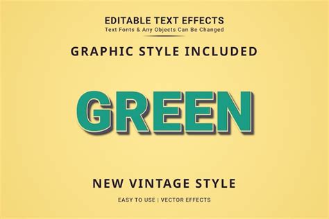 Efeito De Texto Edit Vel Vector Retro Vintage D E Antigo Estilo