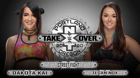 Nxt Takeover Portland 2020 Match Card Ticket Storyline Itn Wwe