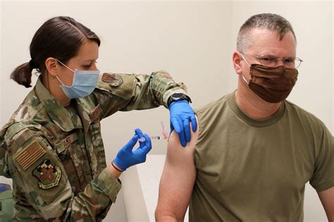 Selfridge ANGB Personnel Receive COVID 19 Vaccine