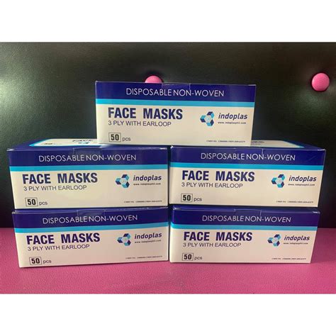 Indoplas 3ply Disposable Face Mask AUTHENTIC Shopee Philippines