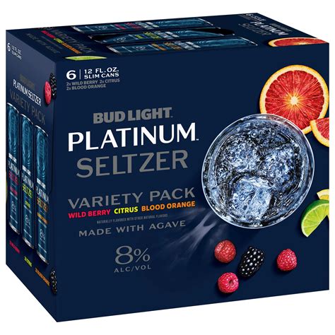 Bud Light Platinum Seltzer Variety Pack 12 Oz Cans Shop Malt Beverages And Coolers At H E B