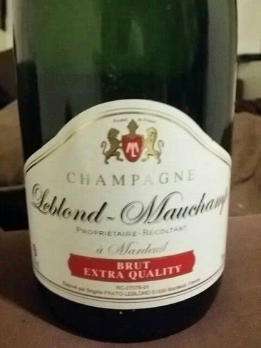 Leblond Mauchamp Extra Brut Champagne Vivino Us