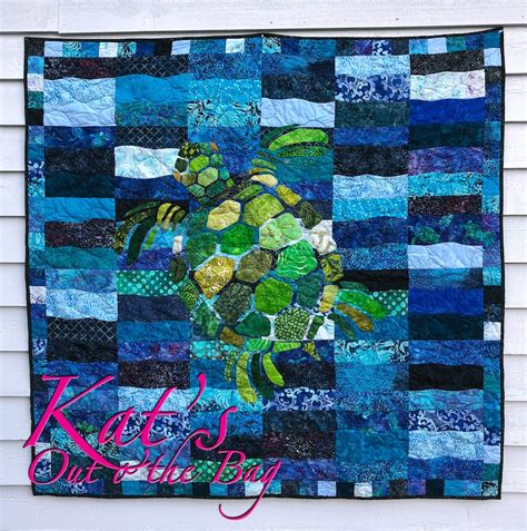 Sea Turtle Quilt Sea Turtle Blanket Custom Turtle Quilt Etsy