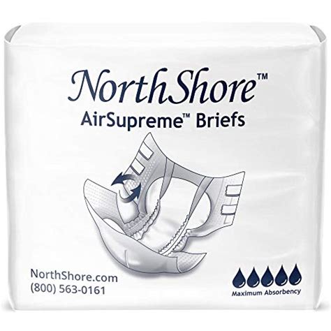 NorthShore AirSupreme Incontinence Tab-Style Briefs for Men and Women, X-Small, Pack/20 | Pricepulse