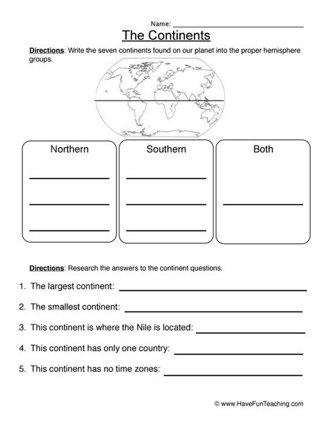 Grade 7 Geography Worksheets