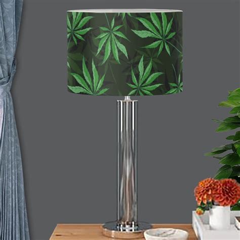 NETILGEN Tropical Palm Leaf Cylinder Lamp Shade Home Lighting Decor