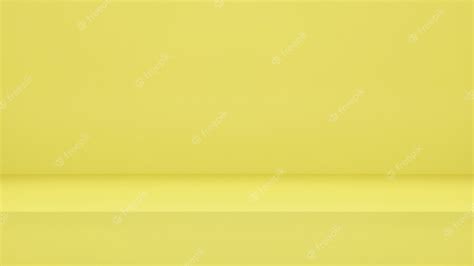 Premium Photo 3d Rendering Empty Yellow Color Studio Room Background