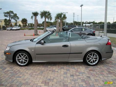 Steel Gray Metallic 2004 Saab 9 3 Aero Convertible Exterior Photo