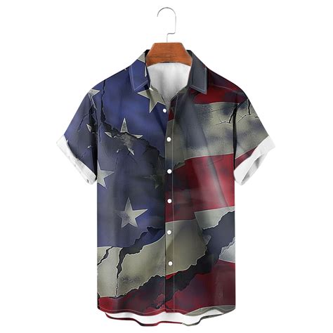 CSEONE Mens Shirts Men S Lapel Printed Summer Resurrection Flower