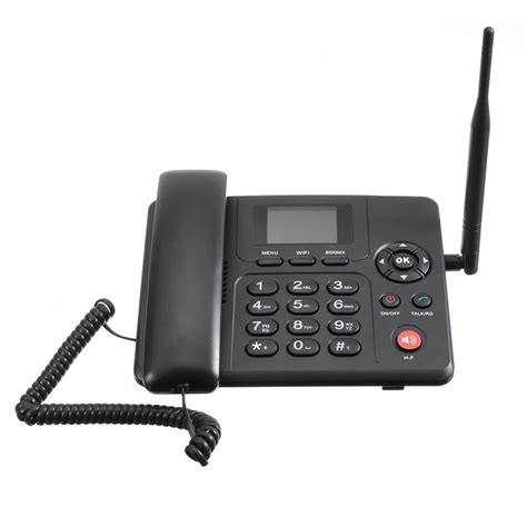 Tel Fono Fijo Inal Mbrico G Wifi Tel Fono De Escritorio Gsm Tarjeta