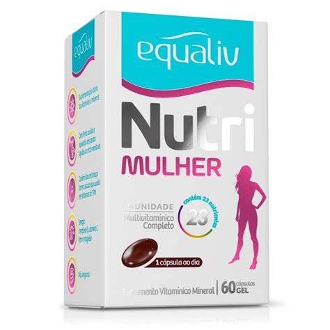 Suplemento Polivitamínico De A z Equaliv Nutri Mulher 60 Cápsulas