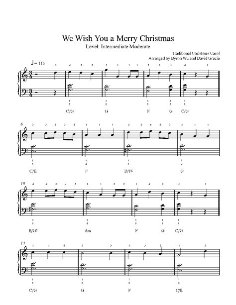 How To Play We Wish You A Merry Christmas By Traditional On Piano Intermediate Video Tutorial