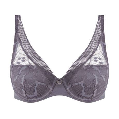 Chantelle 2 Pieces Lingerie Set True Lace Slate Grey