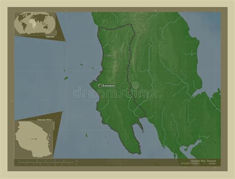 Zanzibar West Tanzania Wiki Labelled Points Of Cities Stock