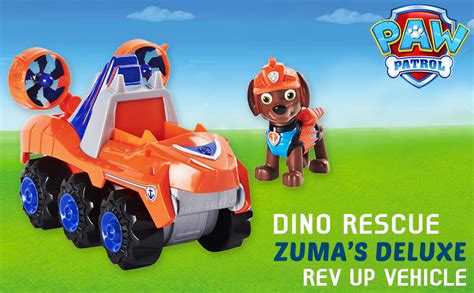 Paw Patrol Dino Rescue Zumas Deluxe Rev Up Vehicle With Mystery