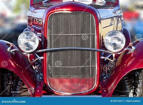 Hot Rod Headlights And Grill Stock Image Image Of Automobile Show 20716311