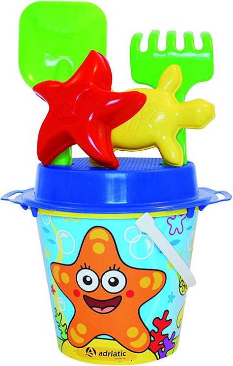 ADRIATIC 685 Beach Toys Stellina Bucket Set with Mould, 18 x 28 cm – TopToy