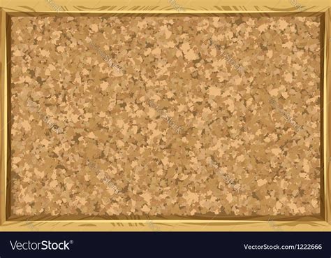 Corkboard With Wooden Frame Royalty Free Vector Image