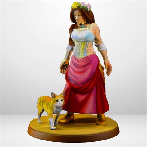 Hot Goblin プリンセスと猫 ミニチュア ホットゴブリン TRPG 姫 フィギュア