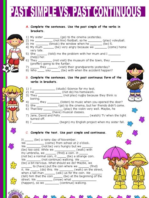 Islcollective Worksheets Elementary A1 Pre Intermediate A2 Elementar Past Simple Vs Past