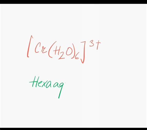 SOLVED Give The Systematic Name For The Following Coordination