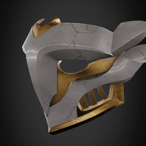 Arcane Ekko Firelight Mask For Cosplay 3d Model 3d Printable Cgtrader