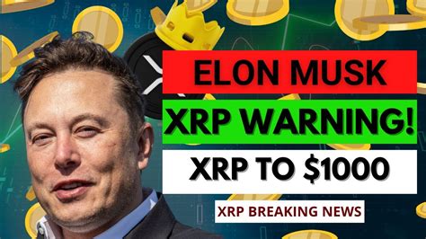 Elon Musk S Big XRP Warning Moonshot In 20 Minutes XRP Going To The