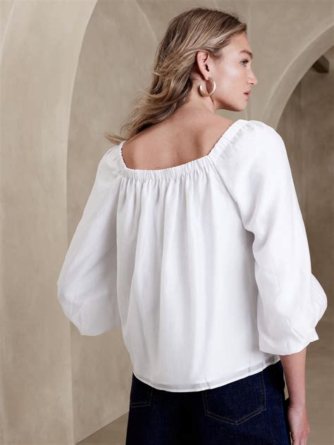 Pleated Blouse Banana Republic Factory