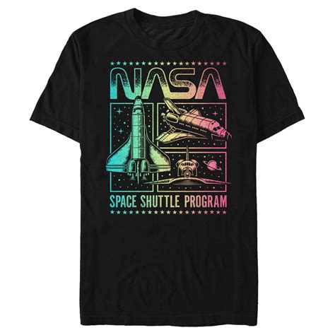 Nasa Nasa Mens Rainbow Panels T Shirt