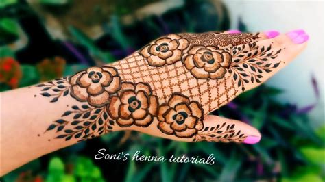 Simple Rose Flower Mehndi Design Best Flower Site