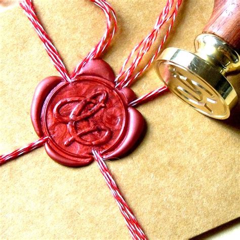 Letter Wax Seal Stamp Initials Stamp Personalized