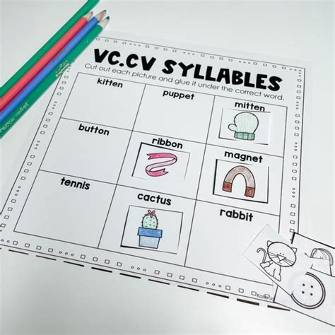 Vccv Rabbit Syllable Division Teach Run Create Worksheets Library