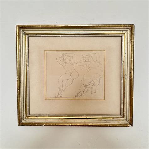 After Egon Schiele Nude Pencil Drawing Framed For Sale At Pamono