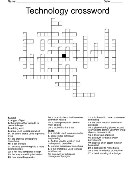 Technology Crossword Wordmint