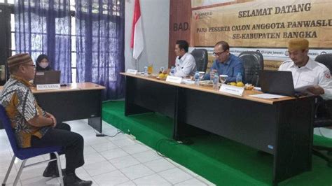 Panwaslu Bangka Gelar Tes Wawancara 48 Calon Anggota Panwascam