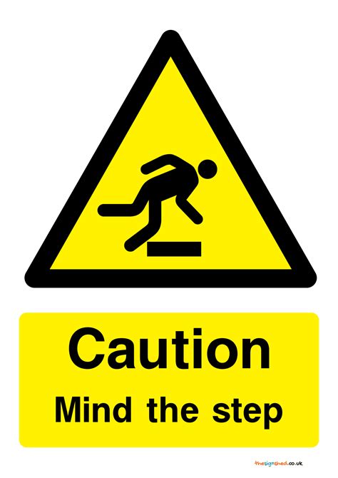 Mind The Step Signs | Poster Template