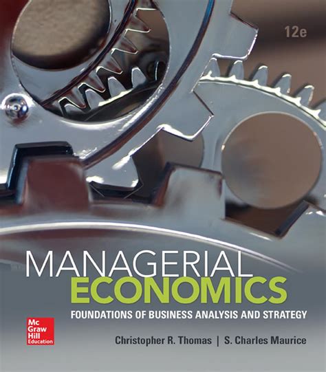 Amazon Managerial Economics Foundations Of Business Analysis And Strategy The Mcgraw Hill