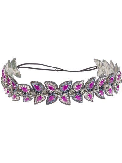 Deepa Gurnani Crystal Headband Farfetch Crystal Headband