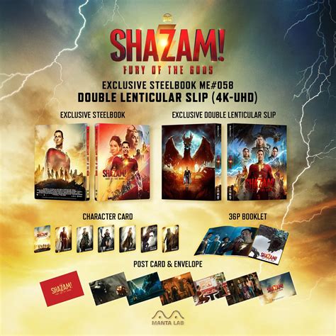 Shazam La Rage Des Dieux Un Steelbook 4k Manta Lab Steelbookpro L Actualité Mondiale Des