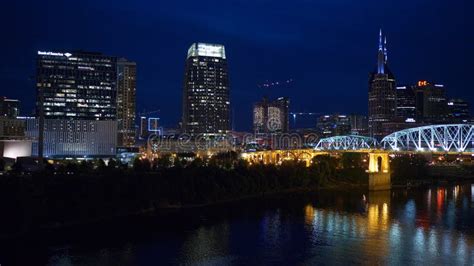 Nashville by Night - View Over the Skyline - NASHVILLE, UNITED STATES ...