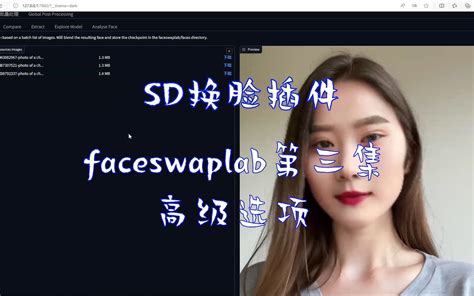 Sd换脸插件faceswaplab第三集 高级选项 哔哩哔哩